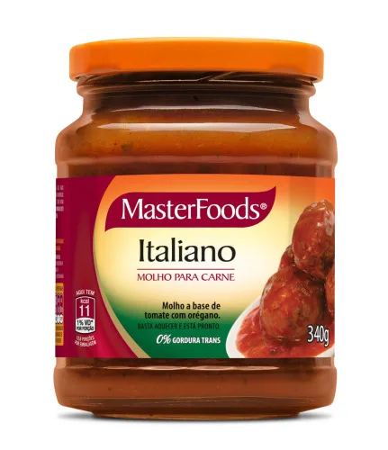 Molho Italiano Para Carne Masterfoods Vidro 340g - MASTERFOODS