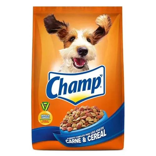 RAÇÃO CHAMP ADULTO CARNE E CEREAIS 15KG - CHAMP