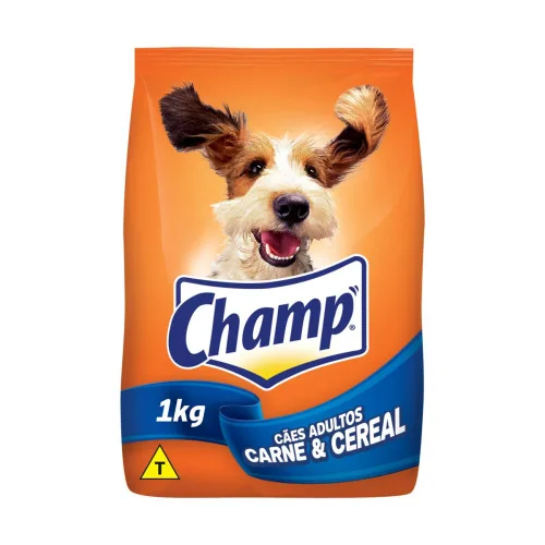 Alimento Para Cães Adultos Carne E Cereal Champ Pacote 1kg - CHAMP - Petshop