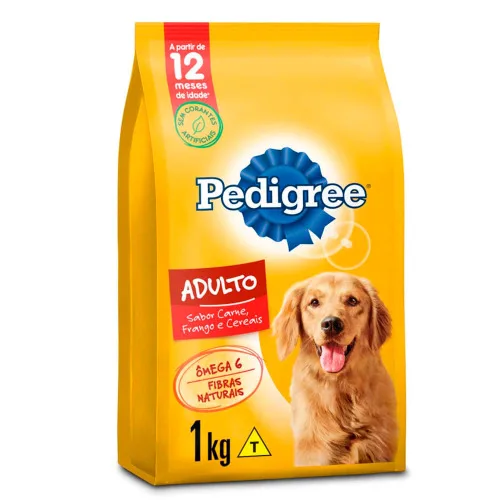 Alimento Para Cães Adultos Carne, Frango E Cereais Pedigree Vital Pro Pacote 1kg - PEDIGREE - Petshop