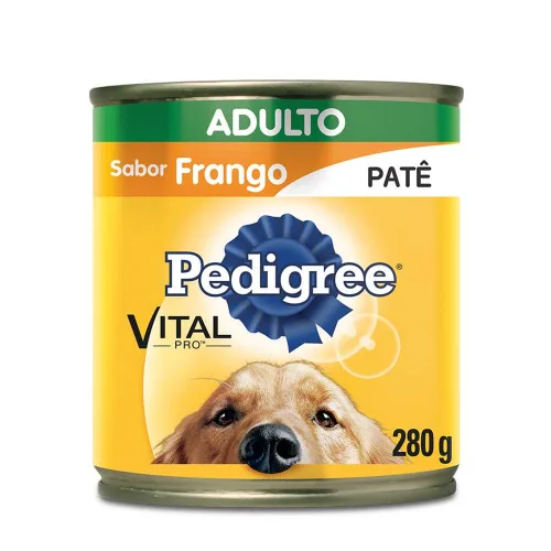 Alimento Para Cães Adultos Patê Frango Pedigree Vital Pro Lata 280g - PEDIGREE - Petshop