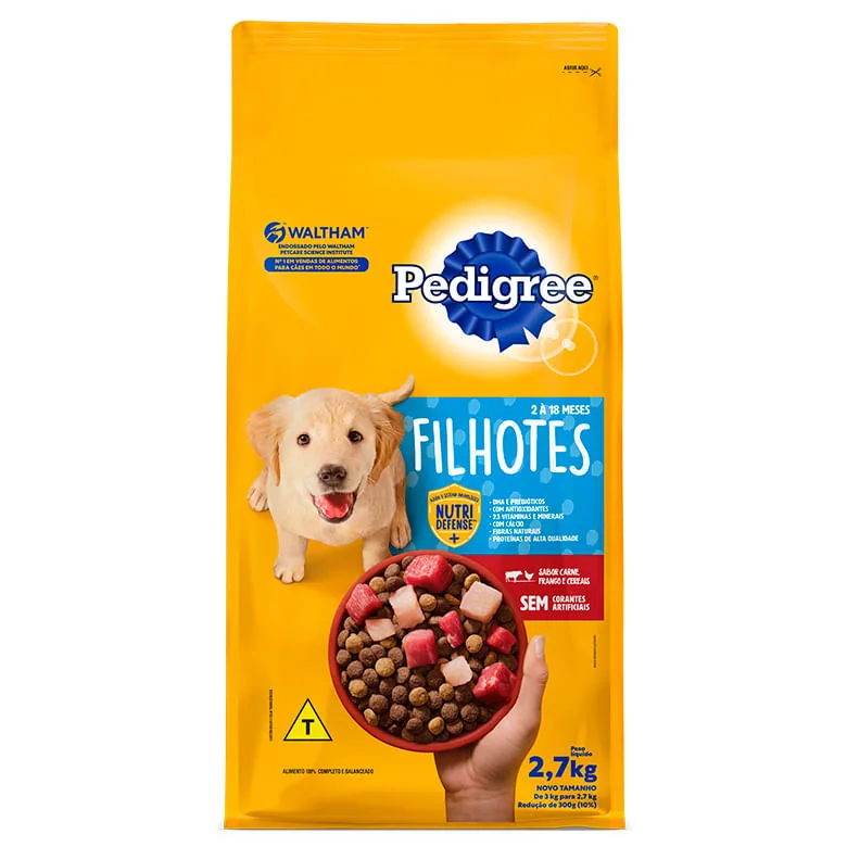 Alimento para Cães Pedigree Filhotes 2,7kg - Pedigree - Petshop