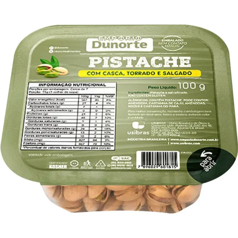 Pistache com Casca Dunorte 100g