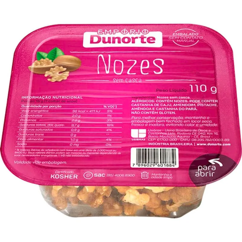 Nozes sem Casca Dunorte 110g