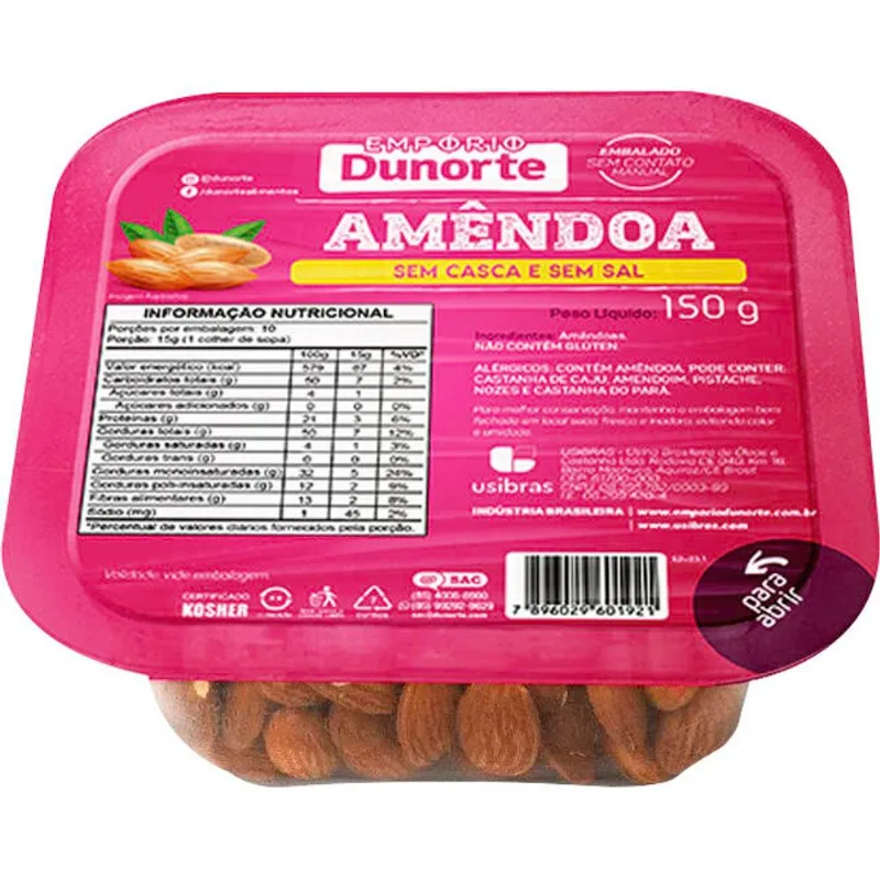 Amêndoa Chilena Dunorte Natural 150g