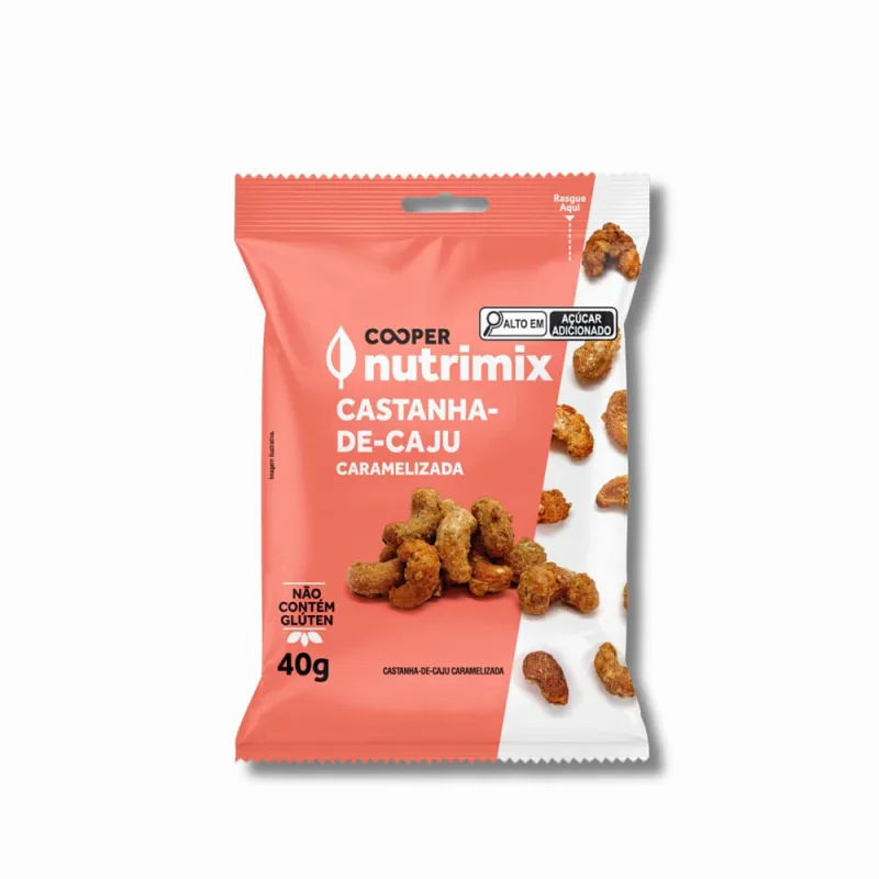 Castanha De Caju Caramelizada Cooper Nutrimix 40g - Não Informado - Mercearia