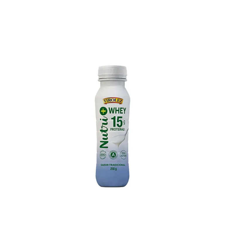 Iogurte Tirolez Nutri + Whey 15 Tradicional 250g