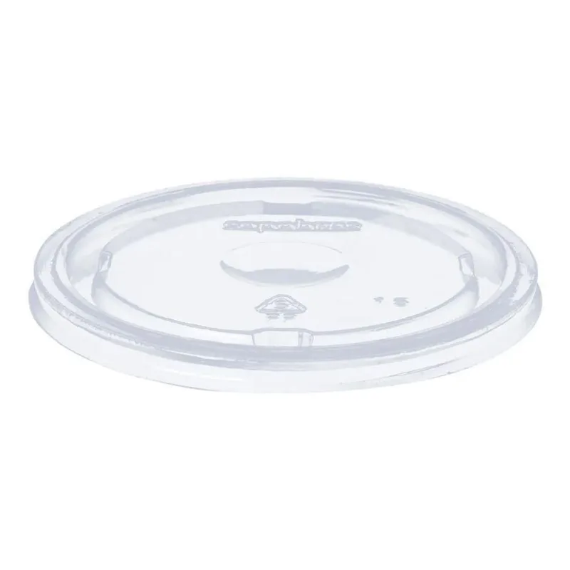 Tampa Para Copo De Isopor Transparente 240ml - 50 Unidades