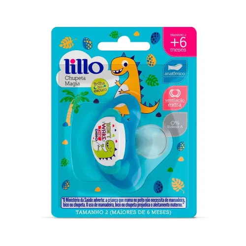 Chupeta Lillo Magia Tam2 Chato Maiores 6 Meses - LILLO - Bebê