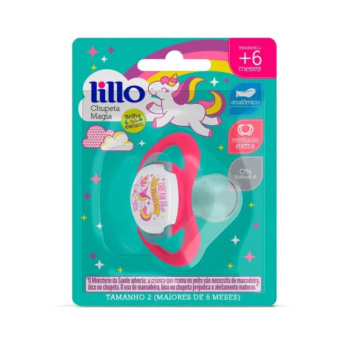 Chupeta Magia Orto Sil Rosa 920130 Lillo - LILLO - Bebê