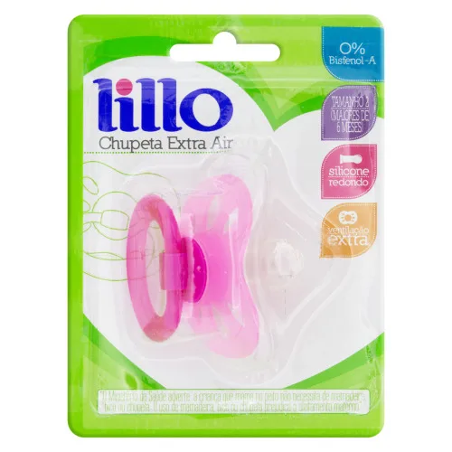 Chupeta Lillo E.air C Forte Sil Baby 2 Rs - LILLO - Bebê