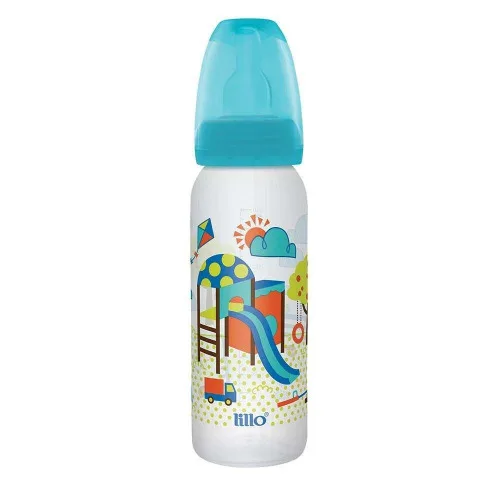 Mamadeira Super Divertid Lillo Azul 240m - LILLO - Bebê