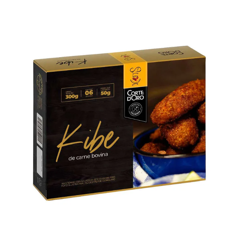 Kibe Corte D Oro Caixa Com 6 Unidades 300g