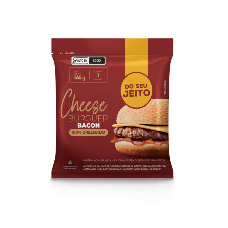 Cheeseburguer Bacon Do Seu Jeito 135g - DO SEU JEITO