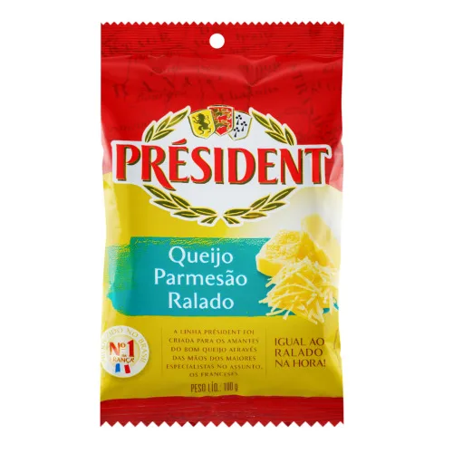 QUEIJO RALADO PRESIDENT PARMESAO 100G - PRESIDENT