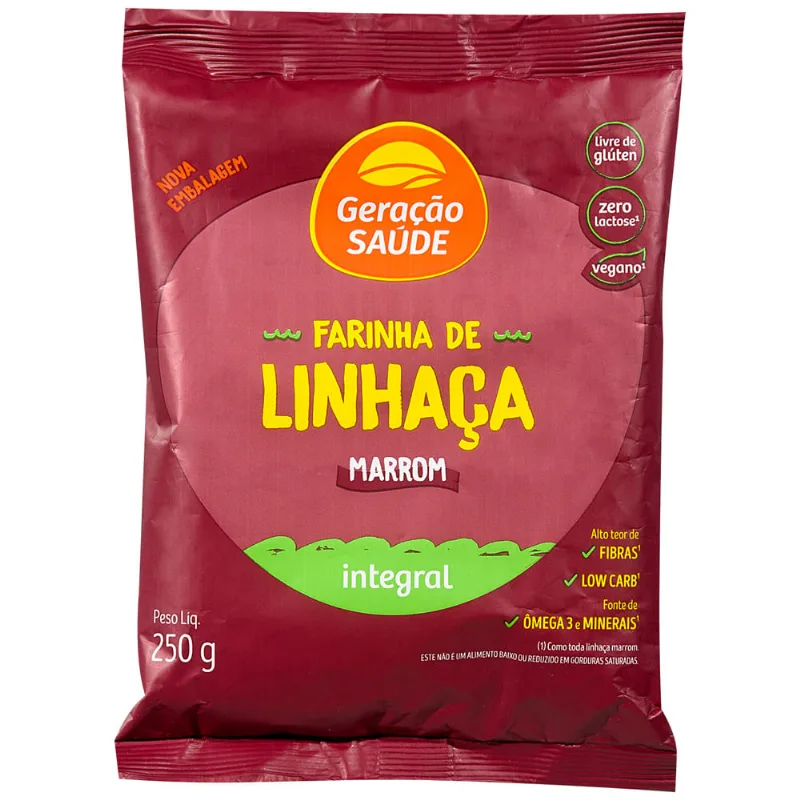 Farinha de Linhaça Marrom Geração Saúde 250g