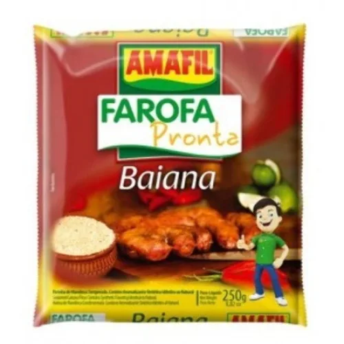 Farofa Amafil Baiana 250G - AMAFIL - Mercearia