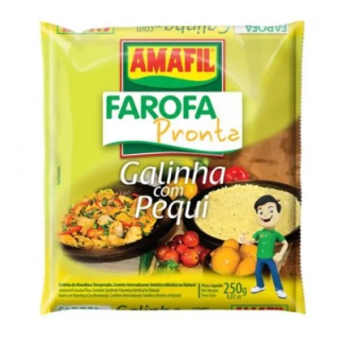 Farofa Amafil Galinha C Pequi 250G - AMAFIL - Mercearia