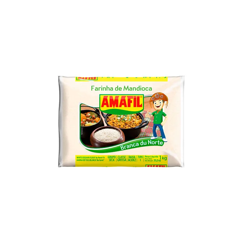 Farinha Mandioca Amafil Grossa 1kg - Amafil - Mercearia