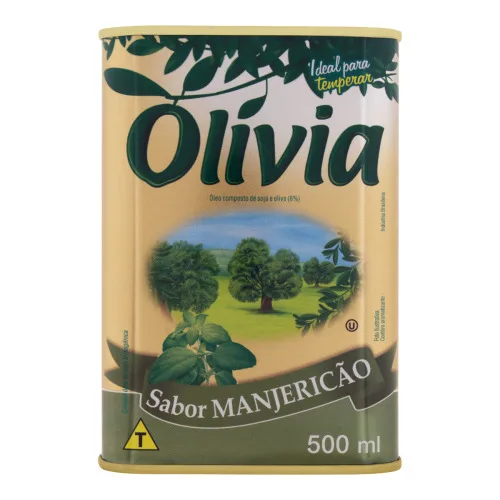 Óleo Composto De Soja E Oliva Manjericão Olívia Lata 500ml - CARGILL BRASIL - Mercearia