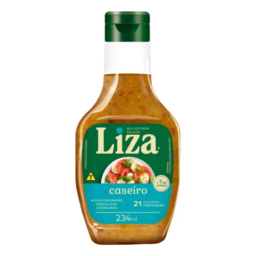 Molho Para Salada Caseiro Liza Squeeze 234ml - LIZA