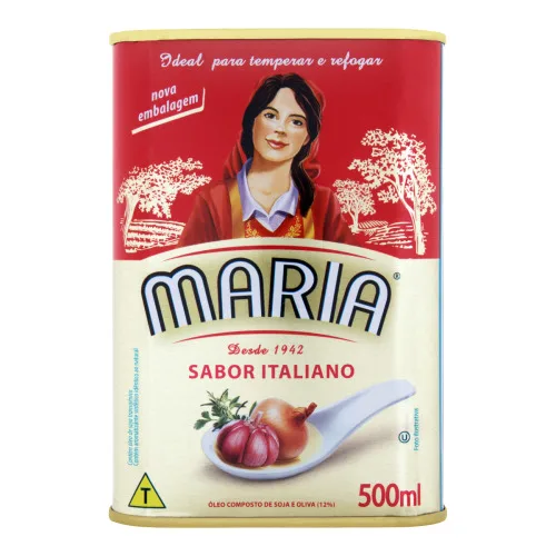 Óleo Composto De Soja E Oliva Italiano Maria Lata 500ml - CARGILL BRASIL - Mercearia