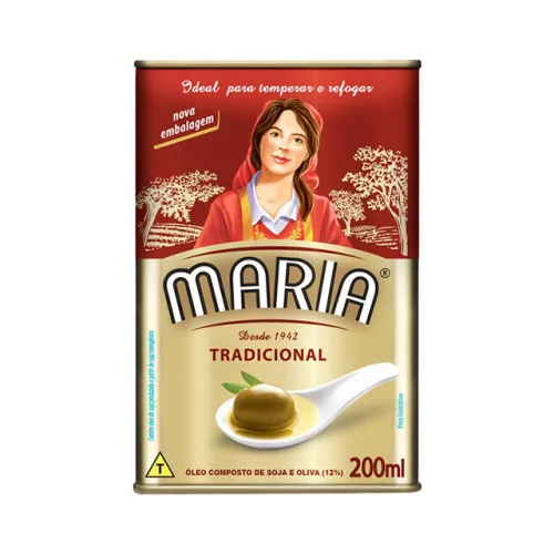 Óleo Composto De Soja E Oliva Tradicional Maria Lata 200ml - CARGILL BRASIL - Mercearia