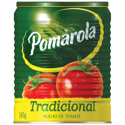 Molho De Tomate Tradicional Pomarola Lata 340g - POMAROLA - Mercearia