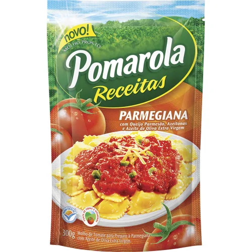 Molho De Tomate Parmegiana Pomarola Sachê 300g - TOMATE - Mercearia