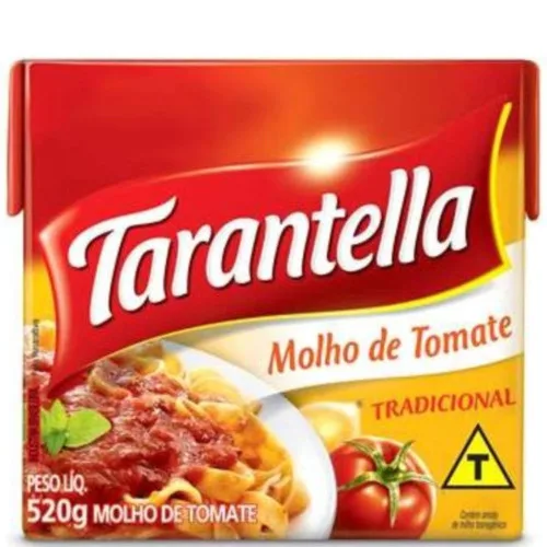 Molho De Tomate Tradicional Tarantella Caixa 520g - TOMATE - Mercearia