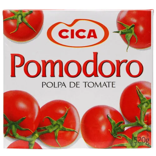 Polpa De Tomate Pomodoro Cica Caixa 520g - TOMATE - Mercearia