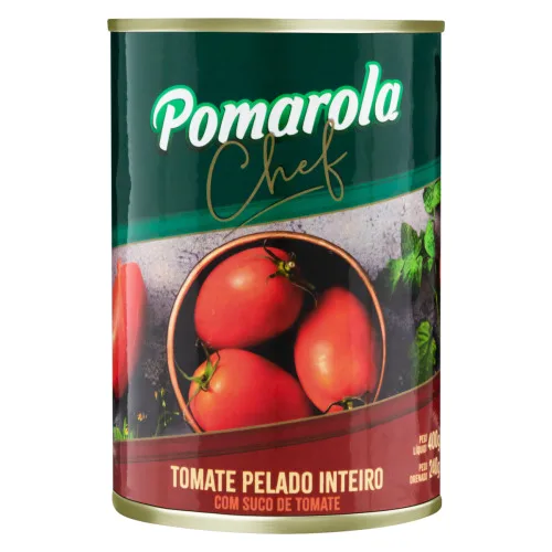 Tomate Pelado Inteiro Pomarola Chef Lata 240g - TOMATE - Mercearia