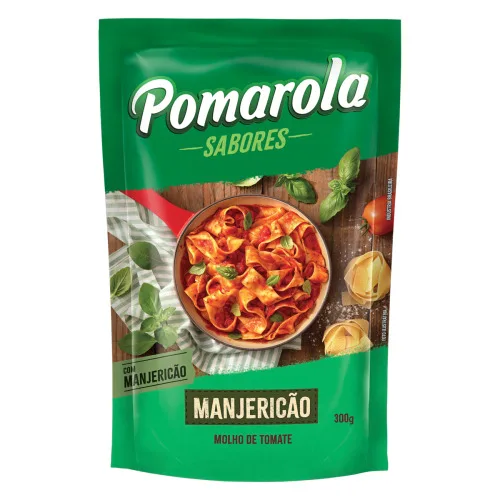 Molho De Tomate Com Manjericão Pomarola Sachê 300g - TOMATE - Mercearia