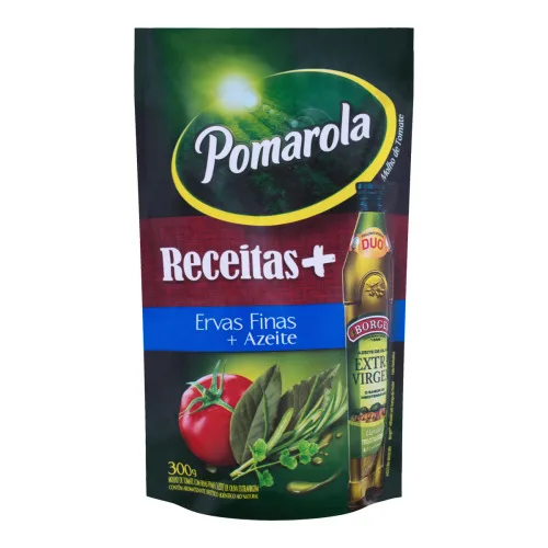 Molho De Tomate Ervas Finas E Azeite Pomarola Sachê 300g - TOMATE - Mercearia