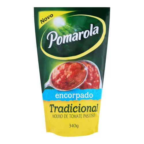 Molho De Tomate Encorpado Tradicional Pomarola Sachê 340g - POMAROLA
