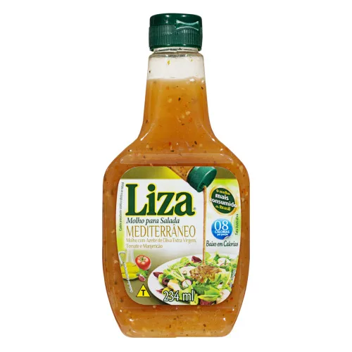 Molho Para Salada Mediterrâneo Liza Squeeze 234ml - SQUEEZE - Mercearia