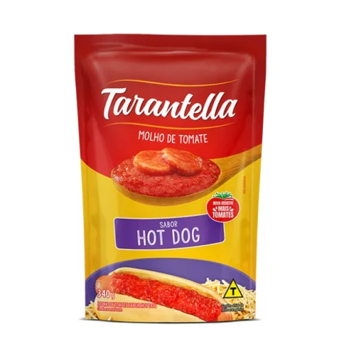 Molho De Tomate Hot Dog Tarantella Sachê 340g - TOMATE - Mercearia