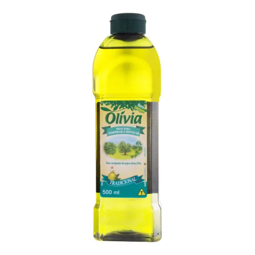 Óleo Composto De Soja E Oliva Tradicional Olívia Garrafa 500ml - OLIVIA