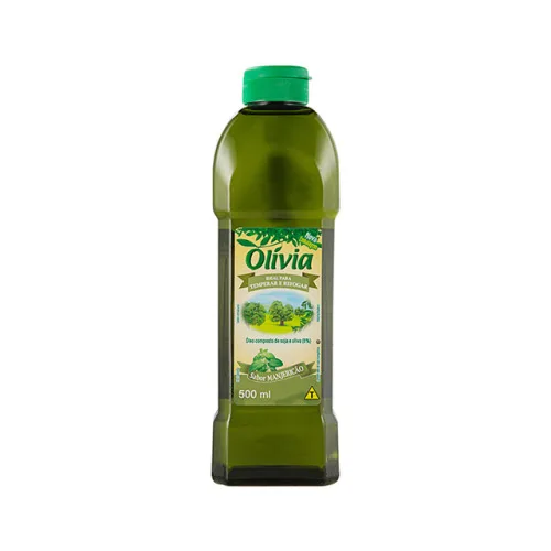 Óleo Composto De Soja E Oliva Manjericão Olívia Garrafa 500ml - OLIVIA