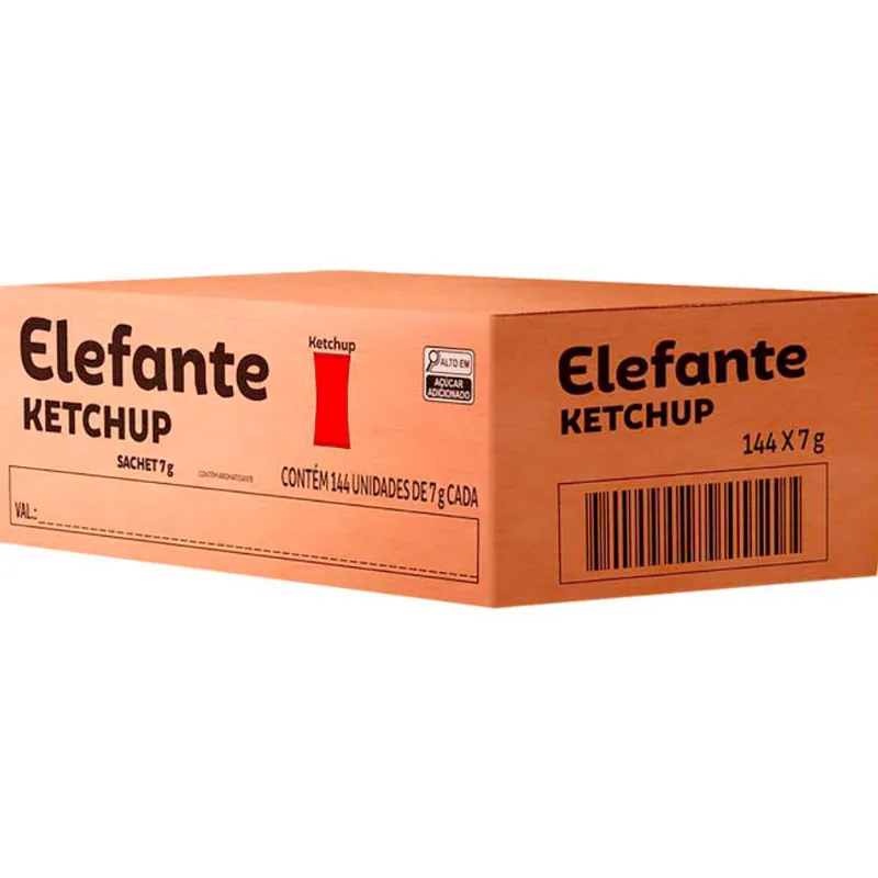 Molho de Ketchup Elefante Minissachê 144x7g