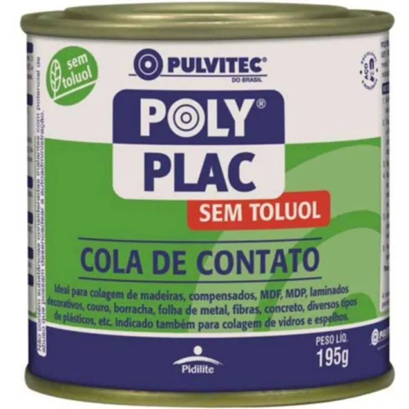 Cola de Contato Polyplac Stoluol 195g Pulvitec