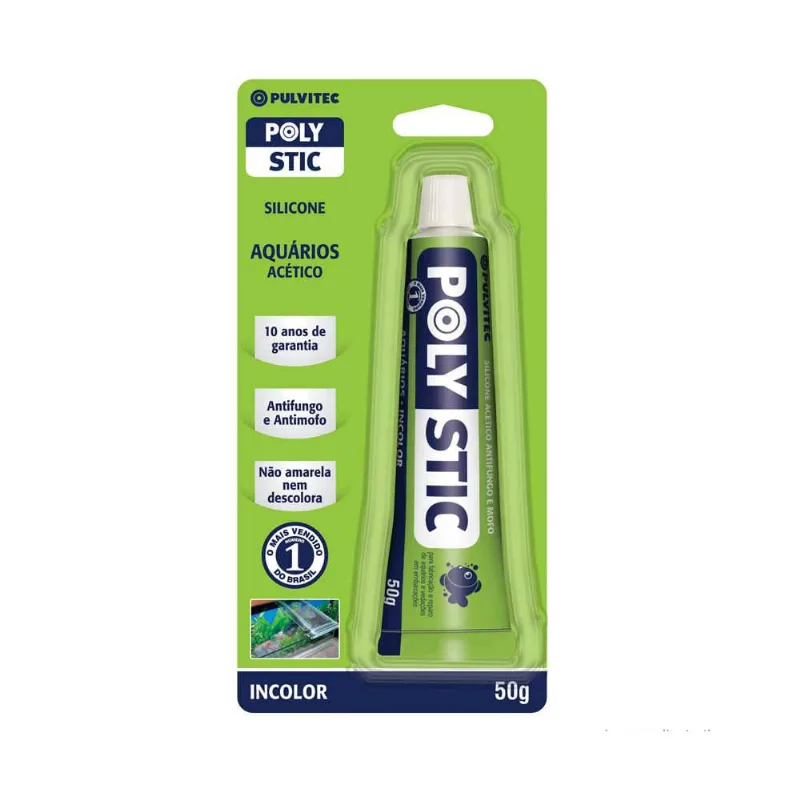 Silicone para áquarios 50gr Polystic Pulvitec
