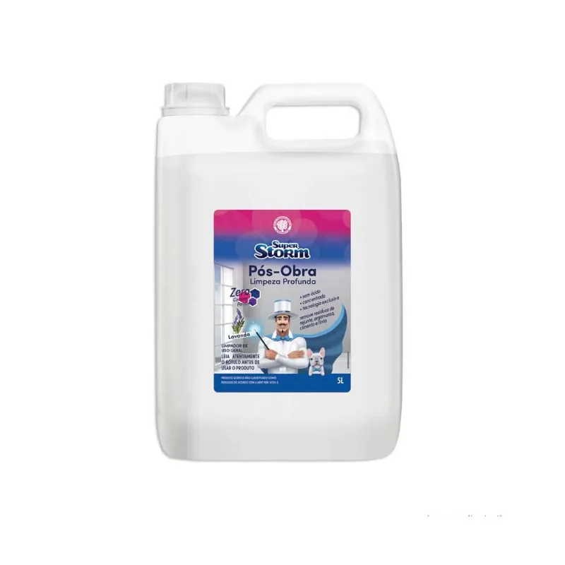 Limpa pisos limpeza pós obra Super Storm 5L Pulvitec