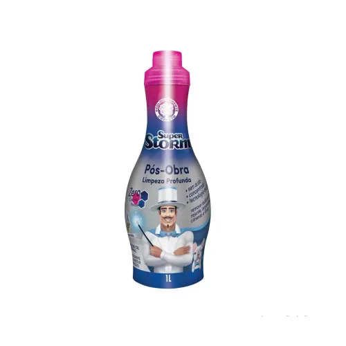Limpa Pos Obra Super Storm 1l Limp Profunda - SUPER - Limpeza