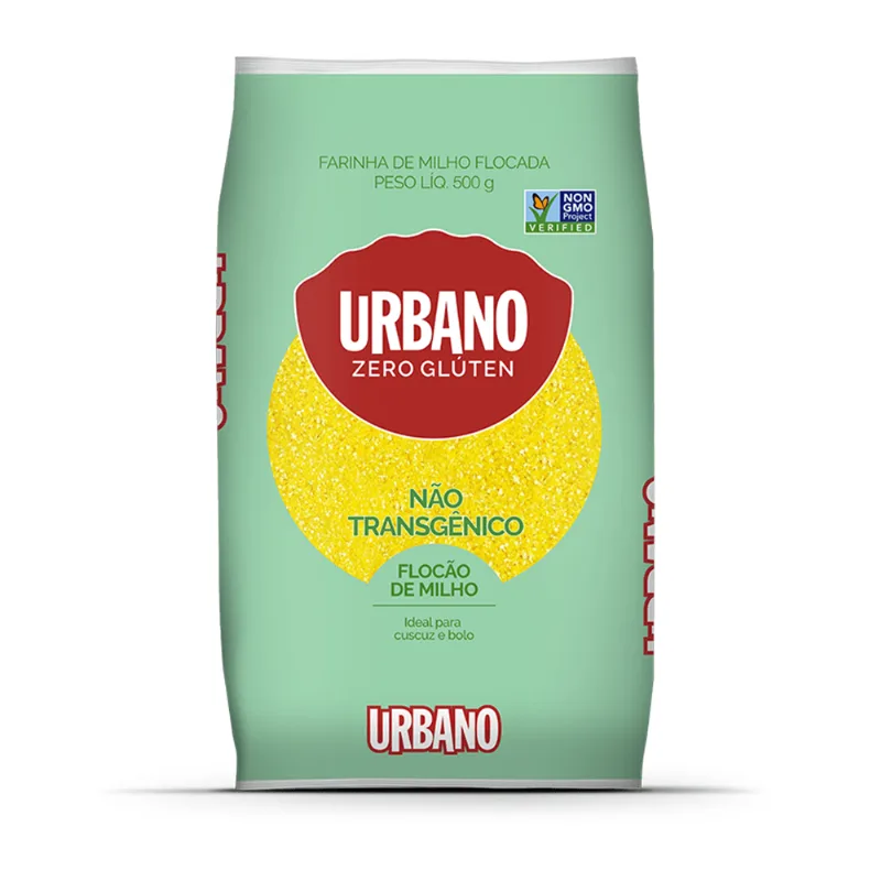 Farinha de Milho Flocão Sem Glúten Urbano 500g