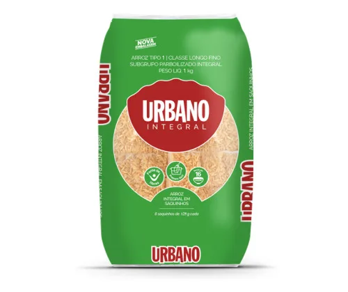 Arroz Urbano 1kg Integral C/8 Saq - URBANO - Mercearia