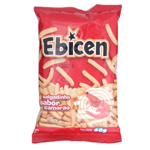 Salgadinho Ebicen Camarao - EBICEN - Mercearia