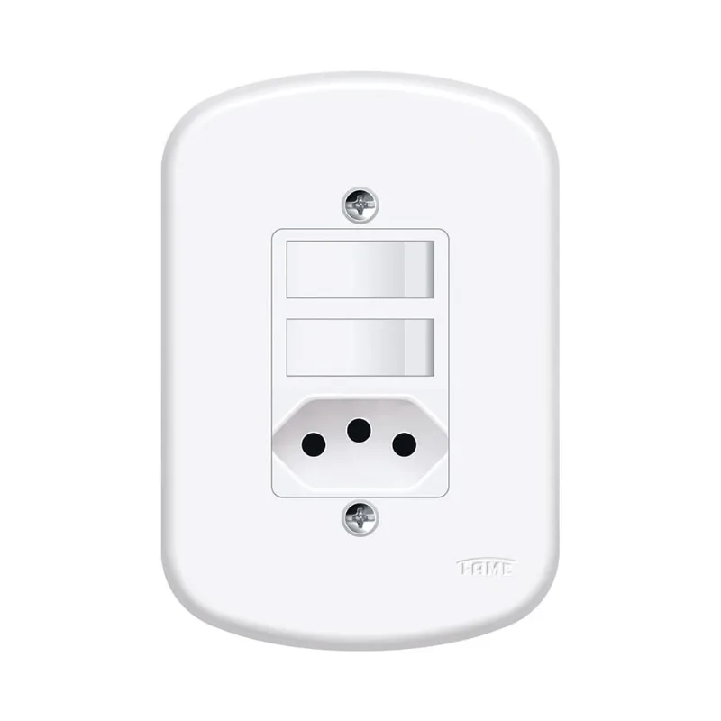 Interruptor Simples Fame Blanc 2 Seções 2PxT 10A 4X2