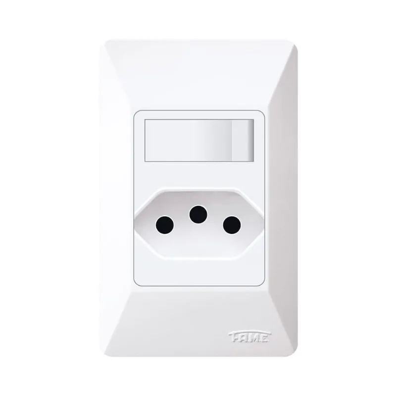 Interruptor Paralelo Fame com Placa 2 Seções 2PxT 10A