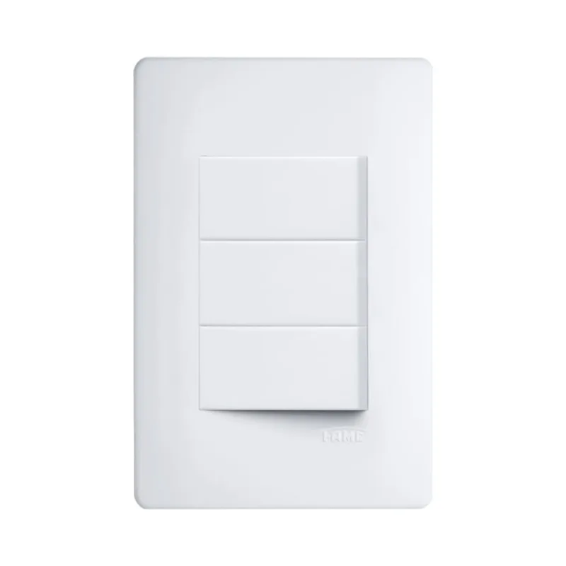 Interruptor Simples Fame Habitat SH 3 Seções 10A 250V